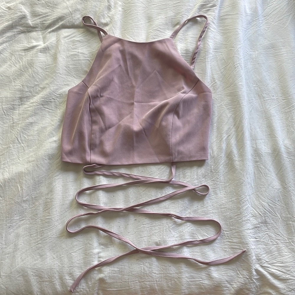 Purple Tobi crop top